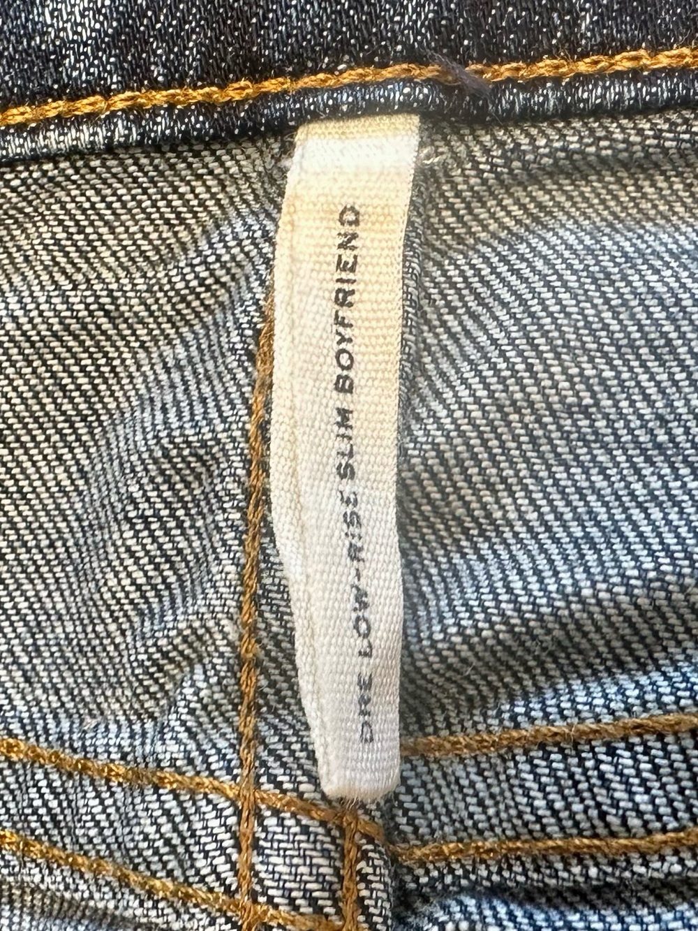 Rag & Bone Dre Low Rise Slim Boyfriend Jeans 26 Donovan Wash Made USA - Picture 3 of 10